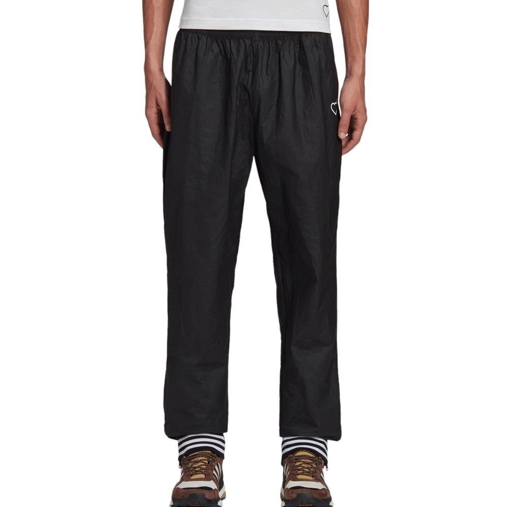 Adidas x Human Made Tyvek Track Pants Black Nigo Athletic Joggers Men's Large